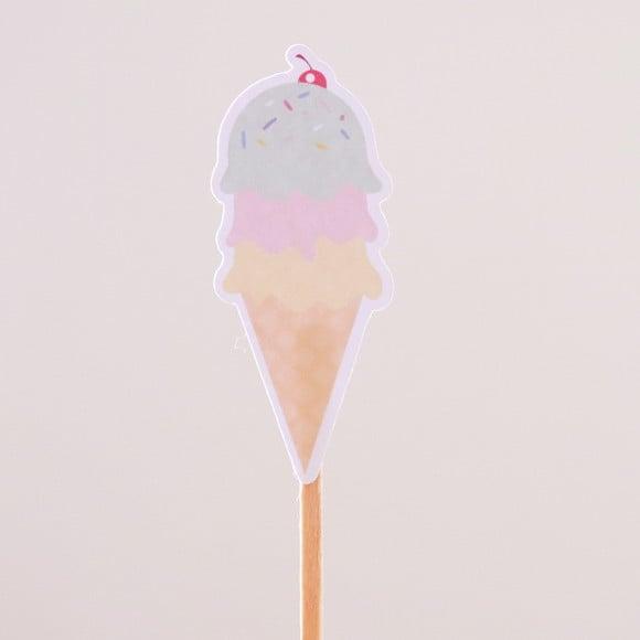 Topper para doces Sorvete