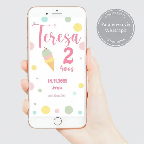 [recomendado] Kit Festa Infantil Sorvete - 64 Itens