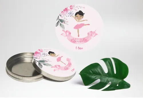 Adesivo de latinha mint to be Bailarina