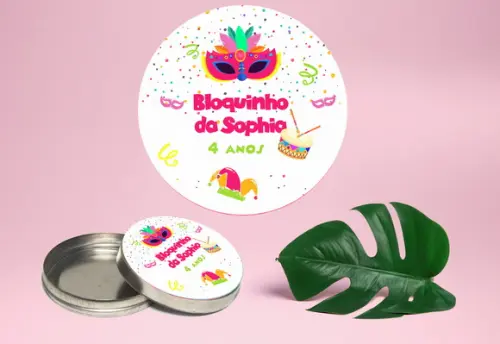 Adesivo de latinha mint to be Carnaval