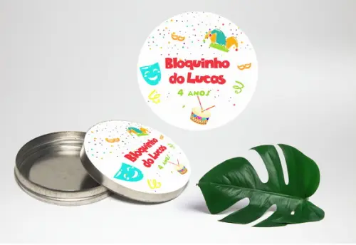 Adesivo de latinha mint to be Carnaval