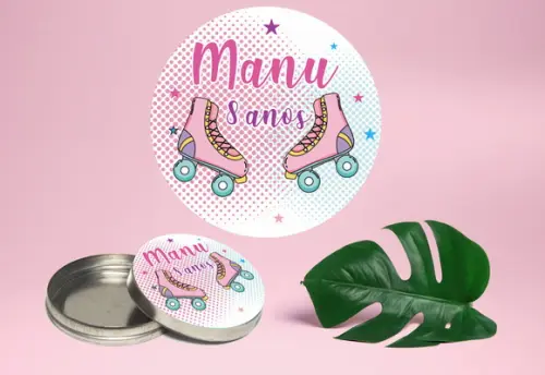 Adesivo de latinha mint to be Patins