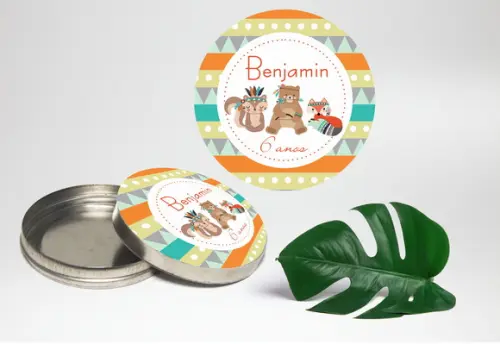 Adesivo para Latinha mint to be Bosque Encantado Woodland