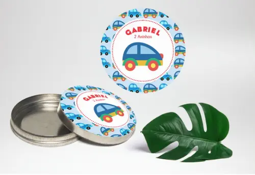 Adesivo para Latinha Mint To Be Carrinho