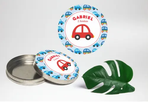 Adesivo para Latinha Mint To Be Carrinho