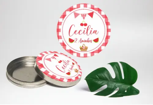 Adesivo para latinha mint to be Piquenique