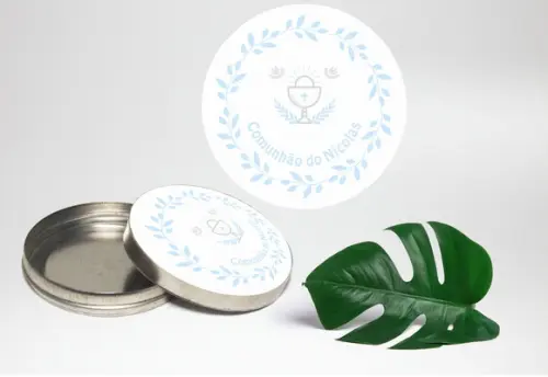 Adesivo Para Latinha Mint To Be Primeira Comunhão