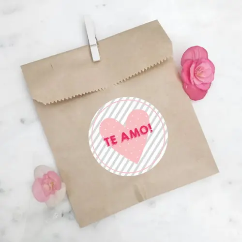 Adesivo para Lembrancinha Dia dos Namorados