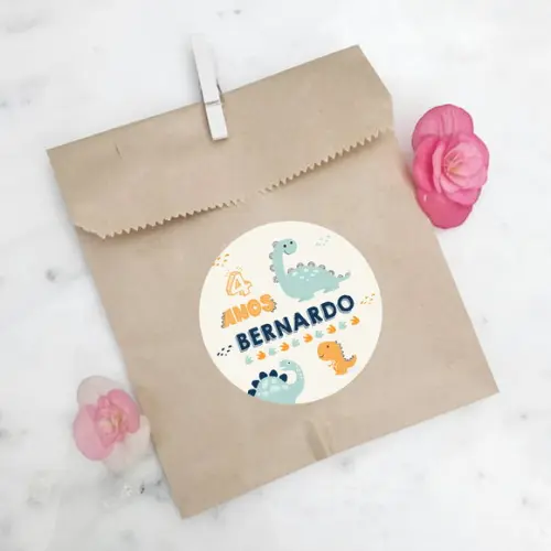 Adesivo para Lembrancinha Dinossauro