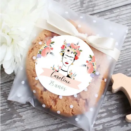 Adesivo para Lembrancinha Frida Kahlo