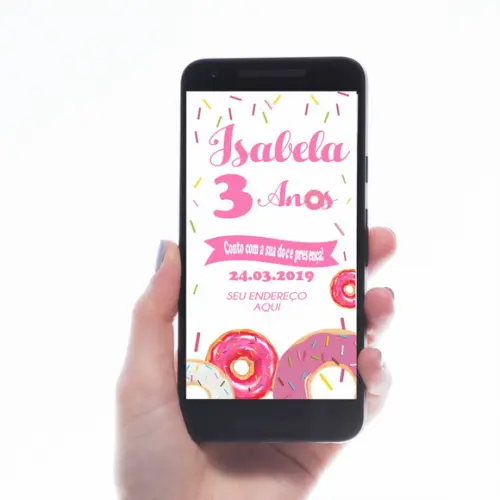 CONVITE DIGITAL DONUTS
