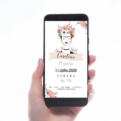 Convite Digital Frida Kahlo
