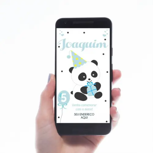 CONVITE DIGITAL PANDA