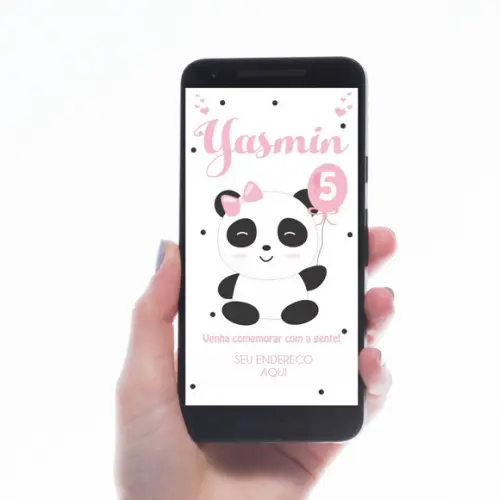 CONVITE DIGITAL PANDA