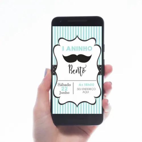 CONVITE DIGITAL MUSTACHE