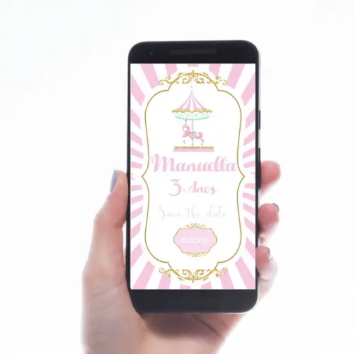 Convite Digital Save The Date Carrossel