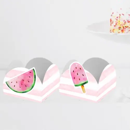Forminha para Doce Melancia Aquarela