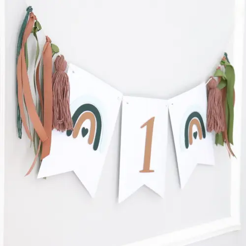 Kit Mesversário - Arco-ìris Boho Chic