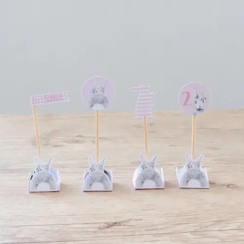 Kit Forminha com Topper de Docinho Páscoa - Coelho