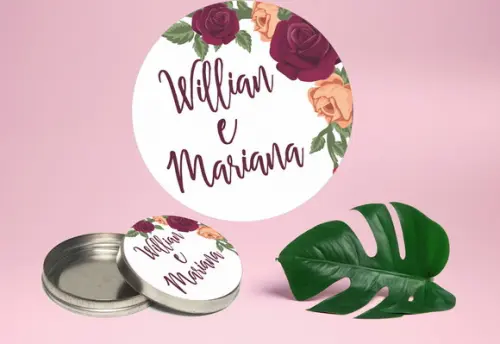 kit personalizado adesivo com monograma casal