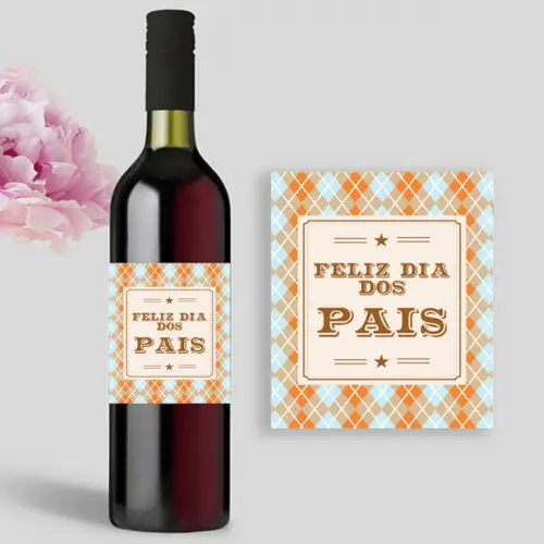 Rótulo de Vinho para o Dia dos Pais