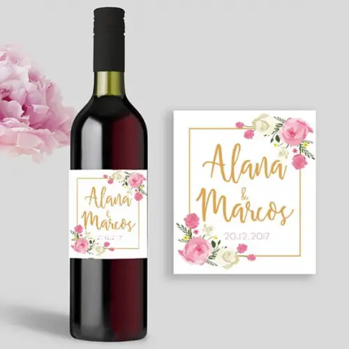 Rótulo para garrafa de Vinho