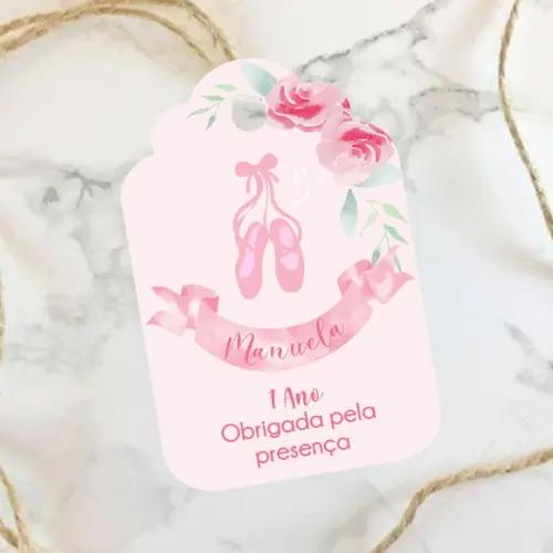 Tag de agradecimento Bailarina