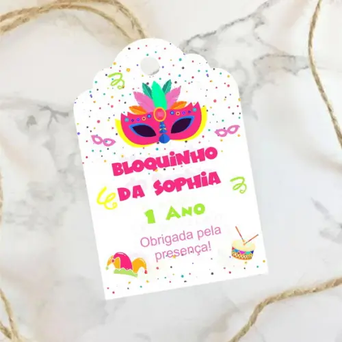 Tag de agradecimento Carnaval