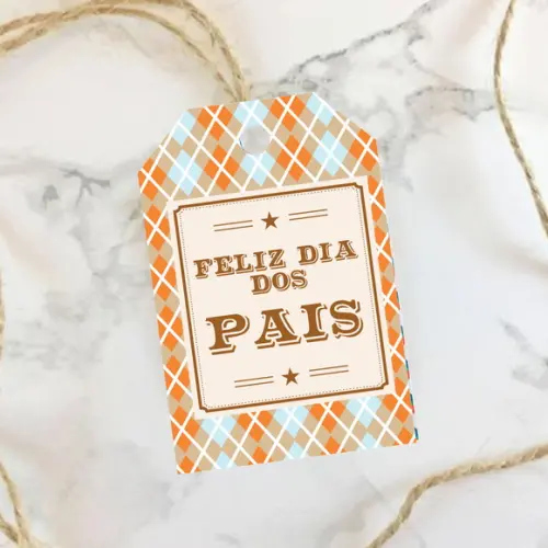 Tag de Agradecimento Dia dos Pais