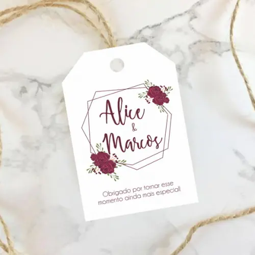 Tag De Agradecimento Para Casamento