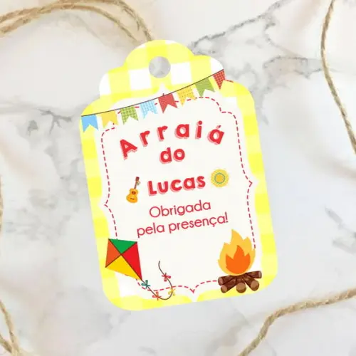 Tag de agradecimento para Festa Junina