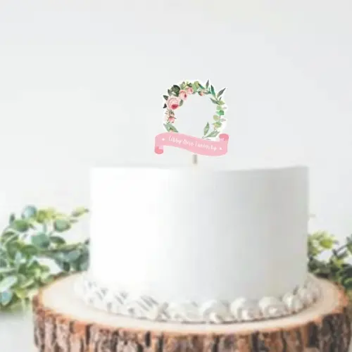 Topo de Bolo Floral