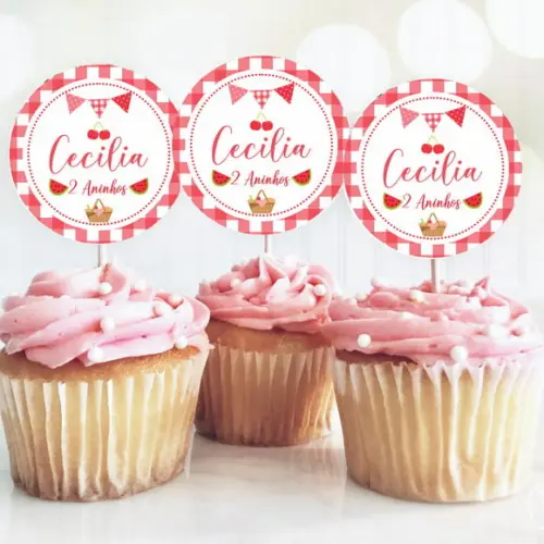 Topper de Doces Piquenique