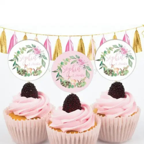 Topper para doces Bosque Encantado woodland