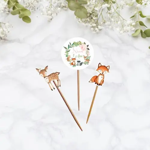 Topper para doces Bosque Encantado Woodland