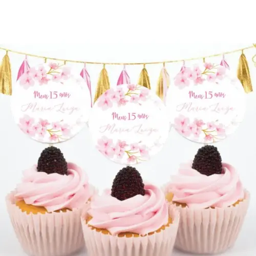 Topper para doces Cerejeira