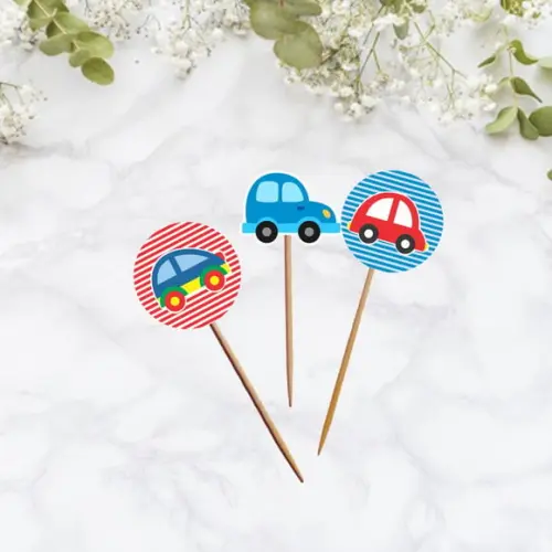 Topper para doces Carrinho