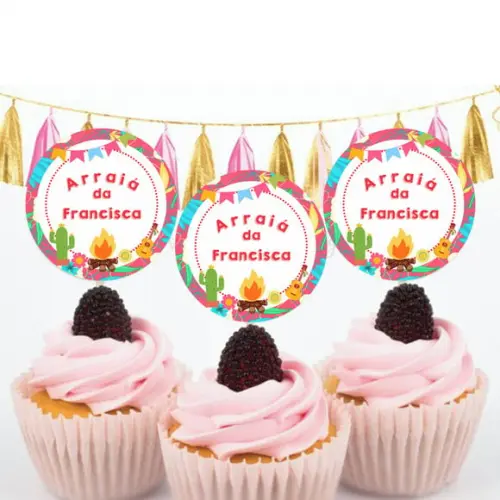 Topper para doces de Festa Junina