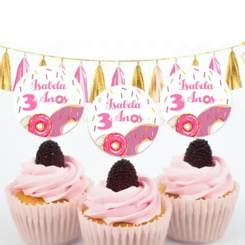 Topper para doces Donuts