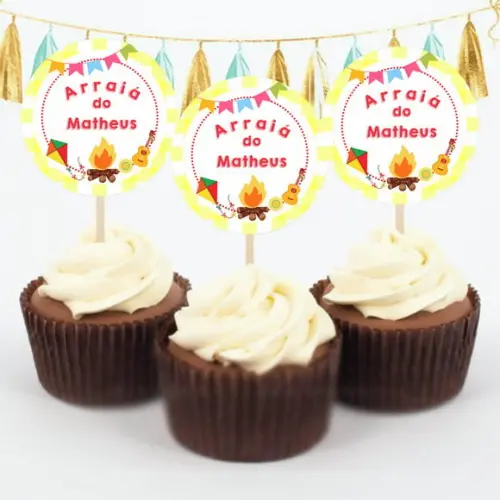 Topper para doces de Festa Junina