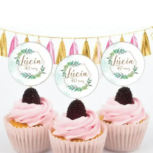 Topper para Doces Floral