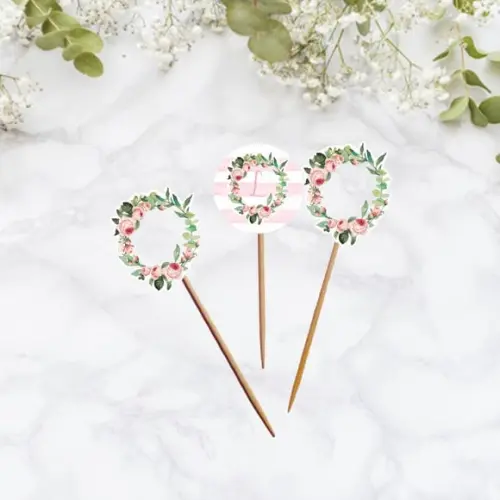 Topper para doces Floral