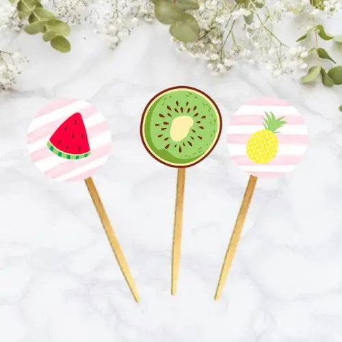 Topper para doces Frutinhas