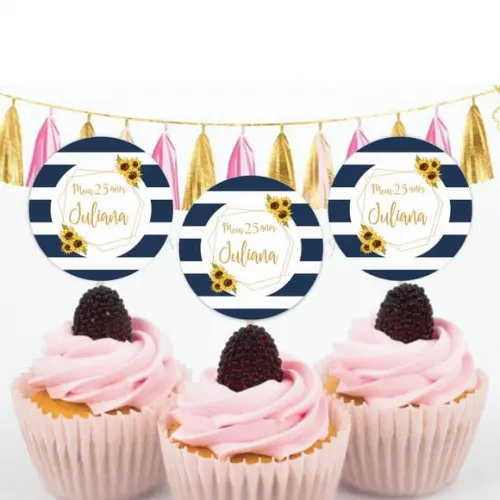 Topper para doces Girassol
