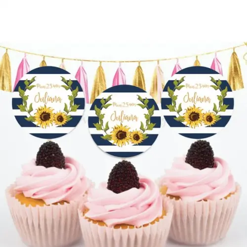 Topper para doces Girassol