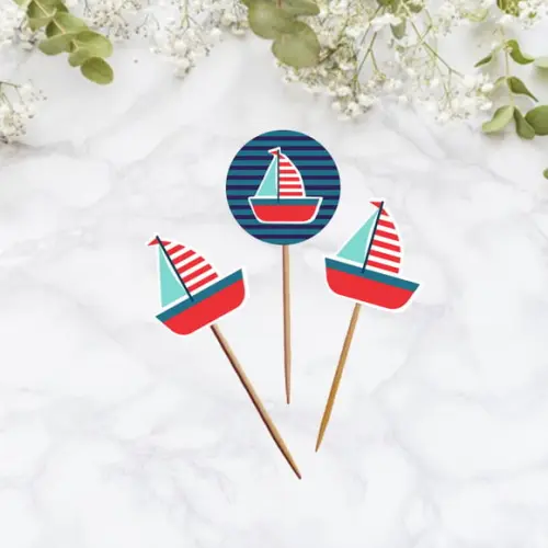 Topper para doces Náutico Marinheiro