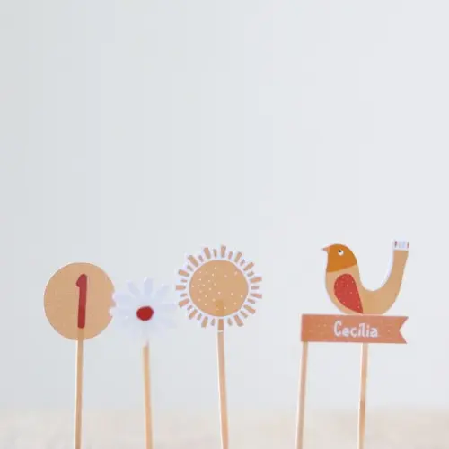 Topper Para Docinho - Primeira Volta Ao Sol Boho