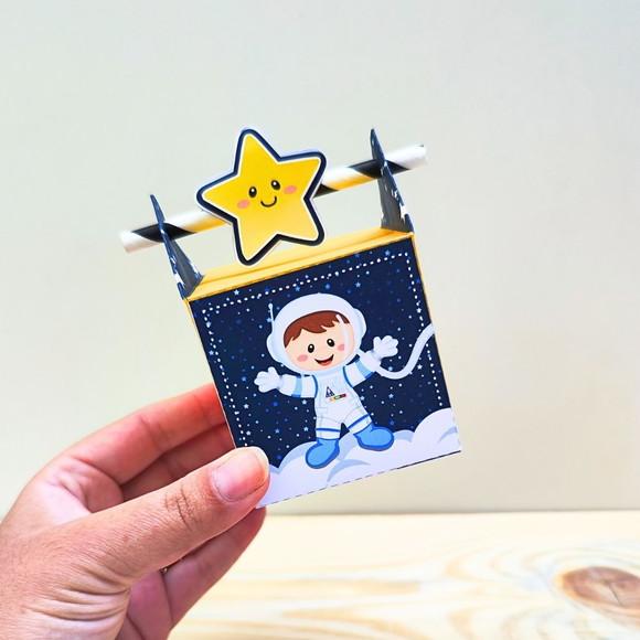 Caixa Canudo Astronauta
