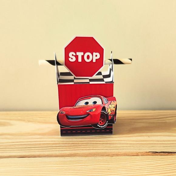 Caixa Canudo Carros Disney