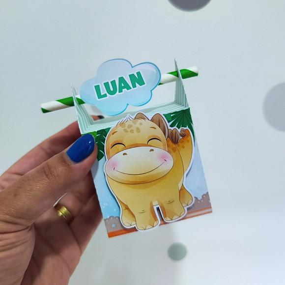 Caixa Canudo Dinossauro Baby